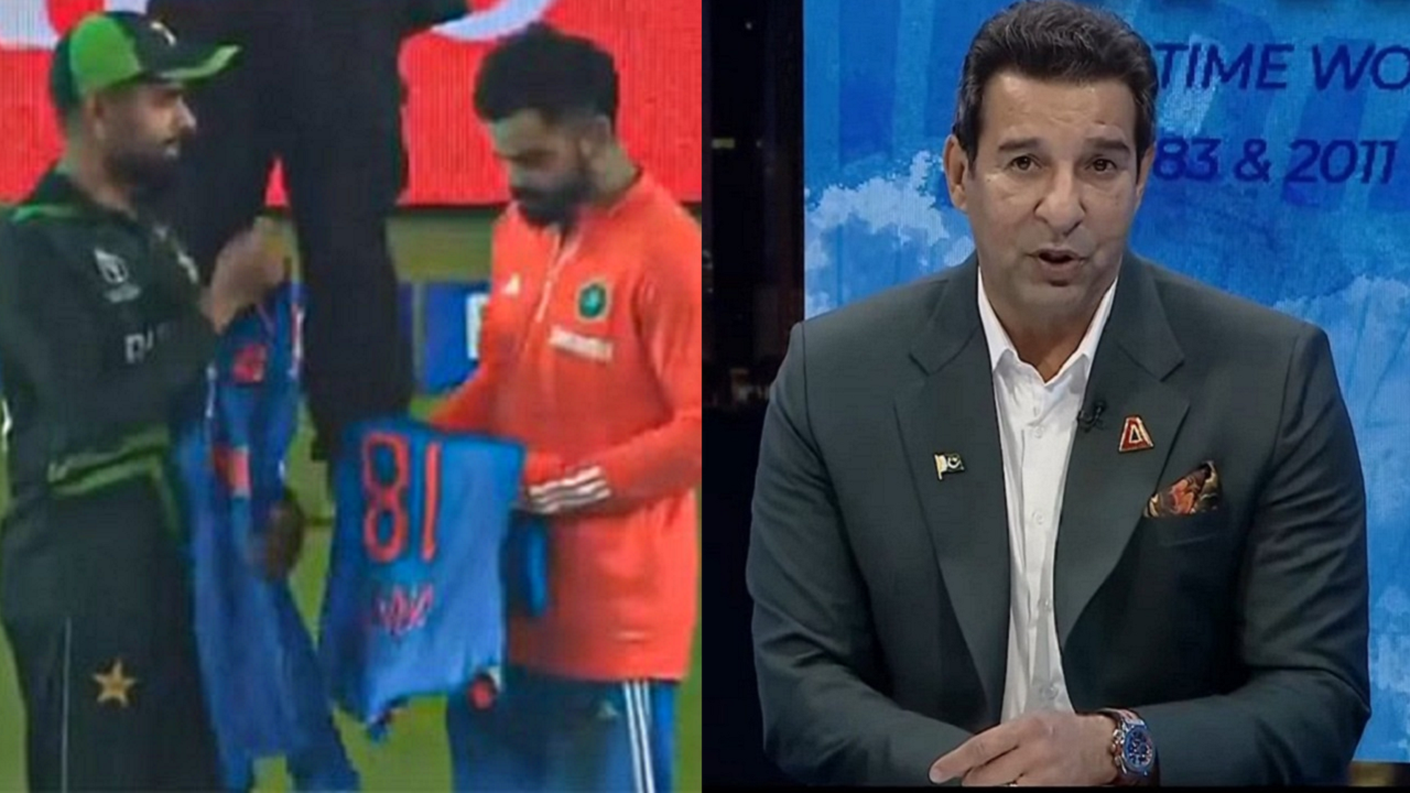 Wasim Akram slams Babar Azam for taking India jersey fom Virat Kohli after defeat in ODI World Cup 2023 match against Pakistan