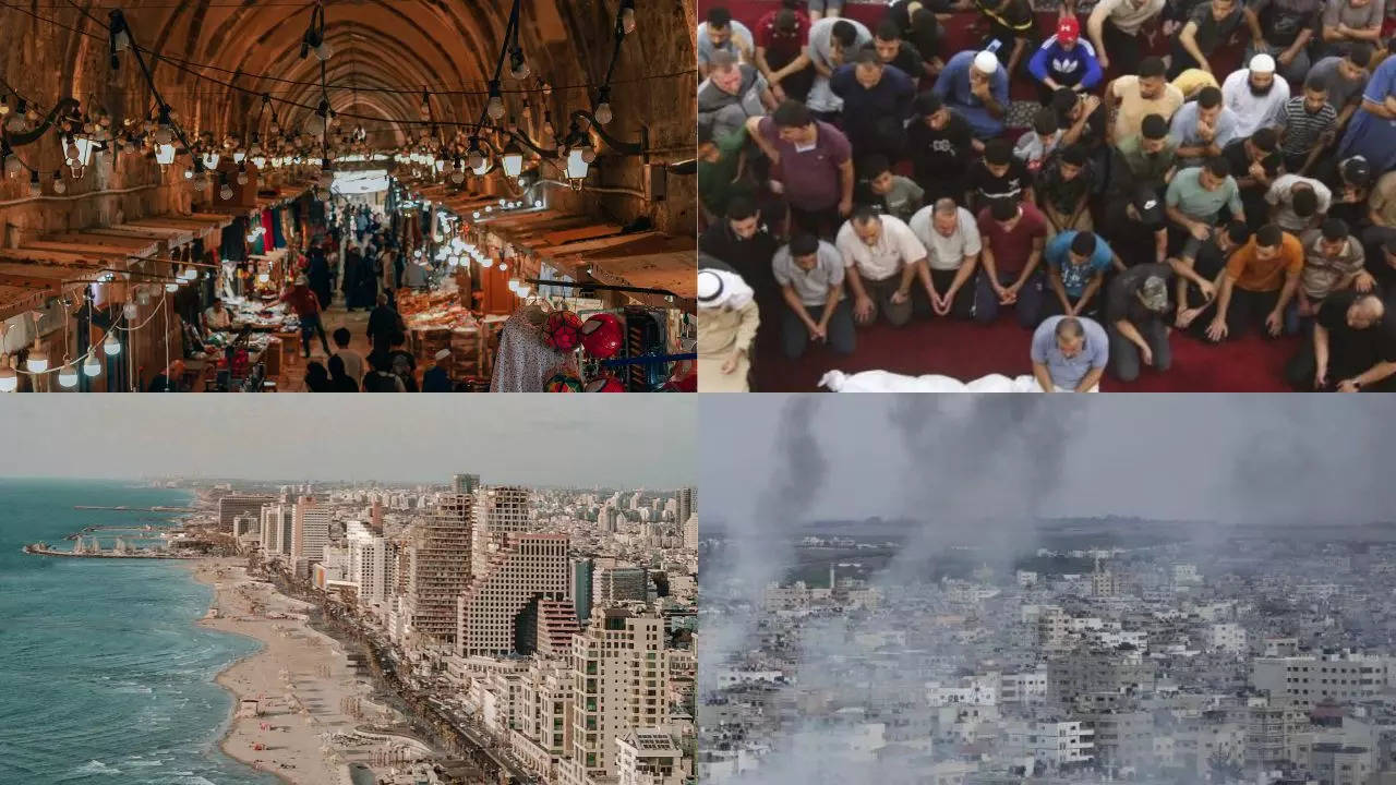 Visual Chronicle: Israel-Hamas War's Before And After Snapshots