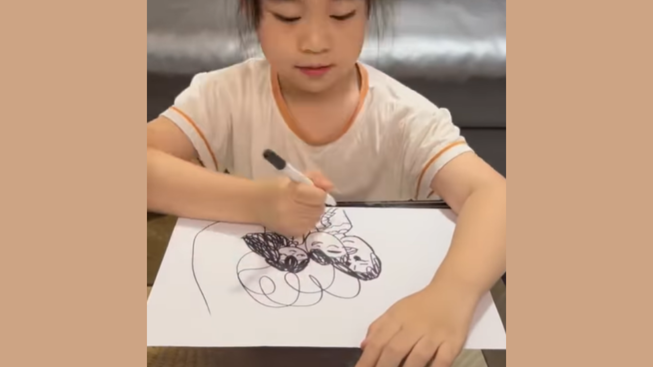 Child Drawing Green Mountain Landscape Stock Illustration 2183541123 |  Shutterstock