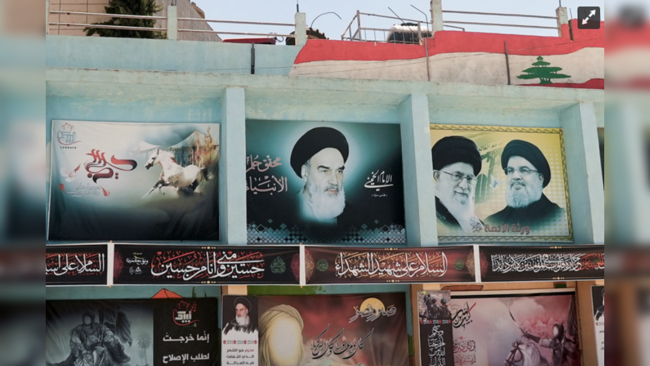 Pro-IRAN POSTERS BANNERS IN Hezbolla dominated Lebanon