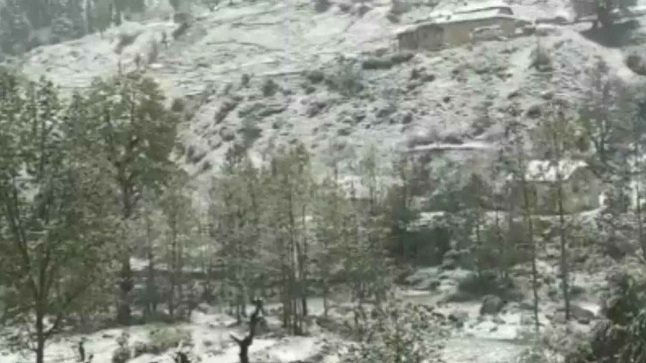 snowfall, cold winds in Kashmir