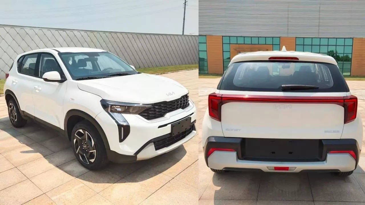 India Bound Kia Sonet Facelift Spotted Undisguised In China | Car News  News, Times Now