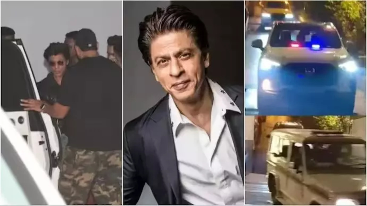 Shah Rukh Khan's Grand Entrance With Y Security At KKHH Special Screening