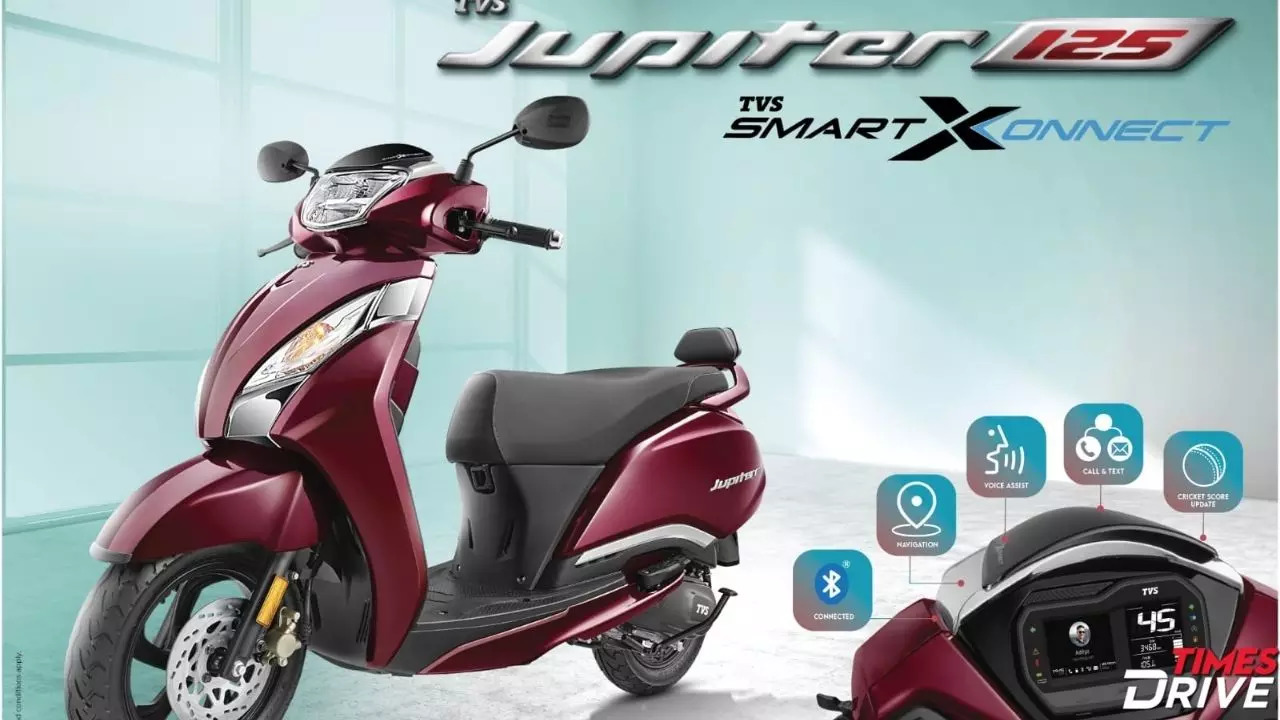 TVS Launches Jupiter 125 SmartXonnect At Rs 96,855