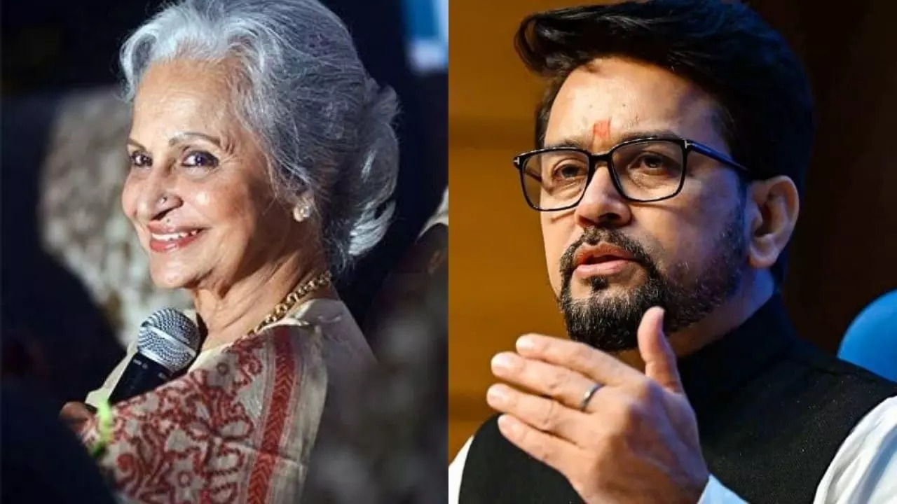 Anurag Thakur Congratulates Waheeda Rehman On Receiving Dadasaheb Phalke Award: Apne Sundarta, Utkrisht Abhinay...