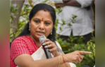 If KCR KTR Kavitha die BJP MP Sparks Controversy Kavitha Hits back