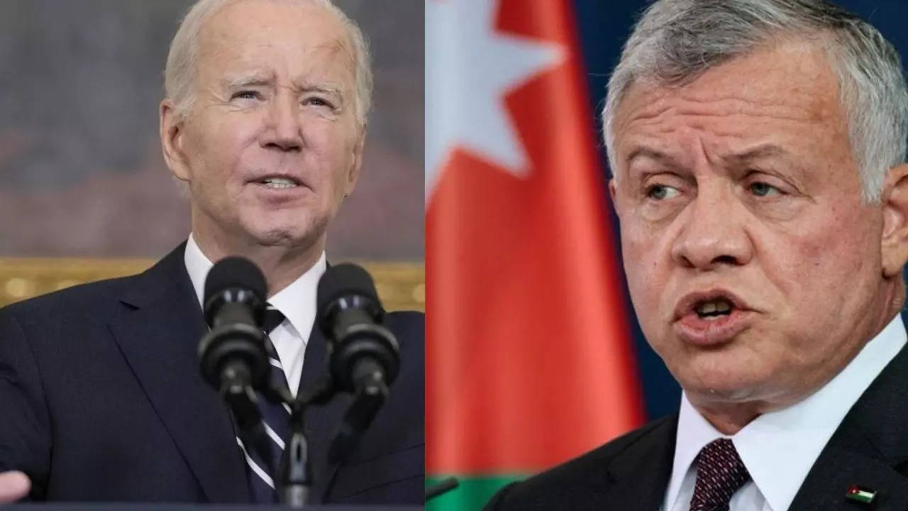 Biden and Abdullah II bin Al-Hussein