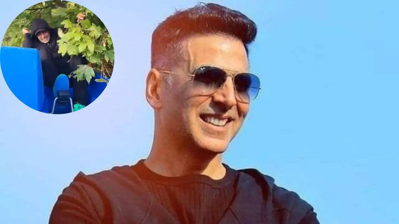 Akshay Kumar Gets Hilarious Caught In Tree As He Lets Daughter Nitara Steer Boat. WATCH