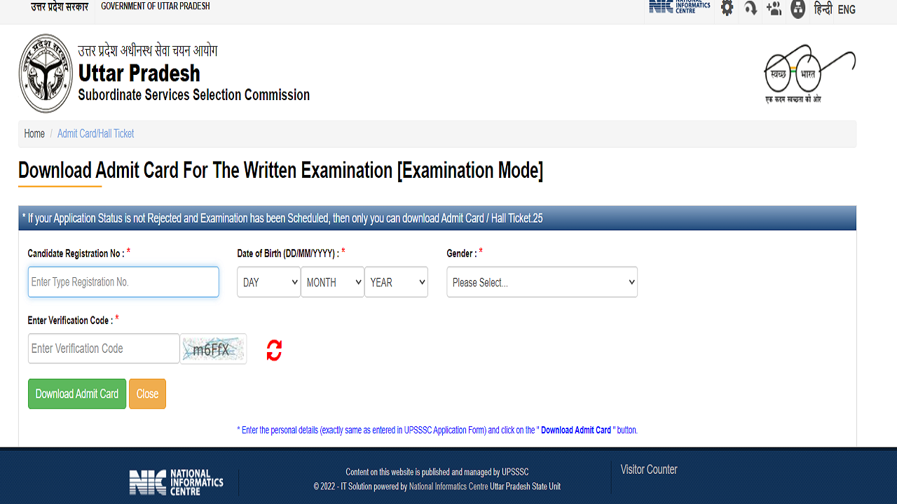 UPSSSC PET Admit Card 2023 Link Released on upsssc.gov.in, UP PET From Oct 28