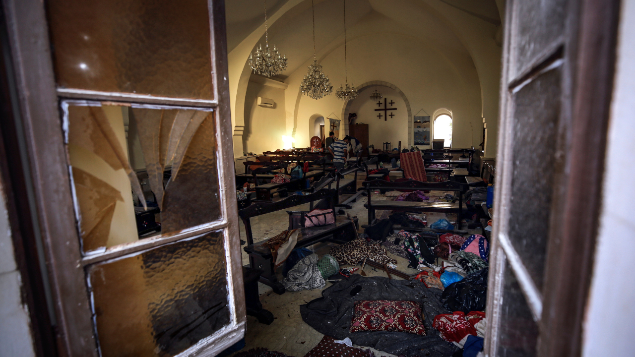 Israel Strike At Gaza Church