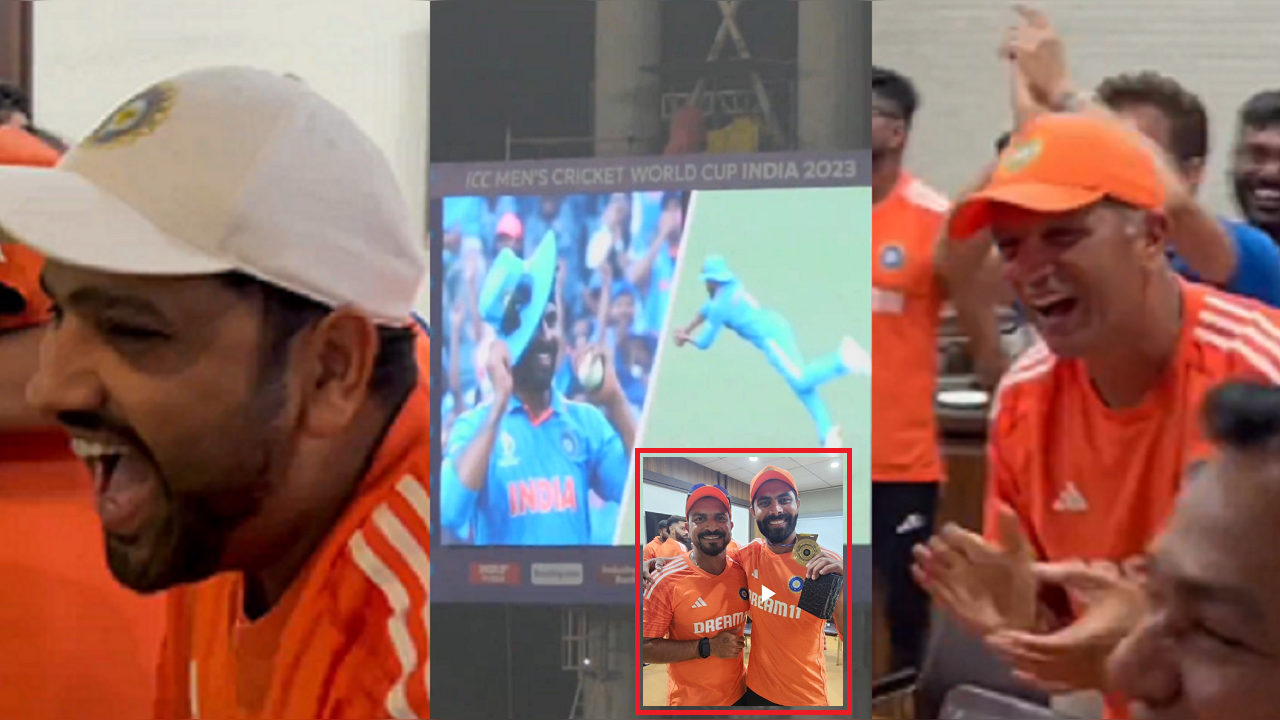 Rohit Sharma and Rahul Dravid's reaction after Ravindra Jadeja wins best fielder medal against Bangladesh goes viral