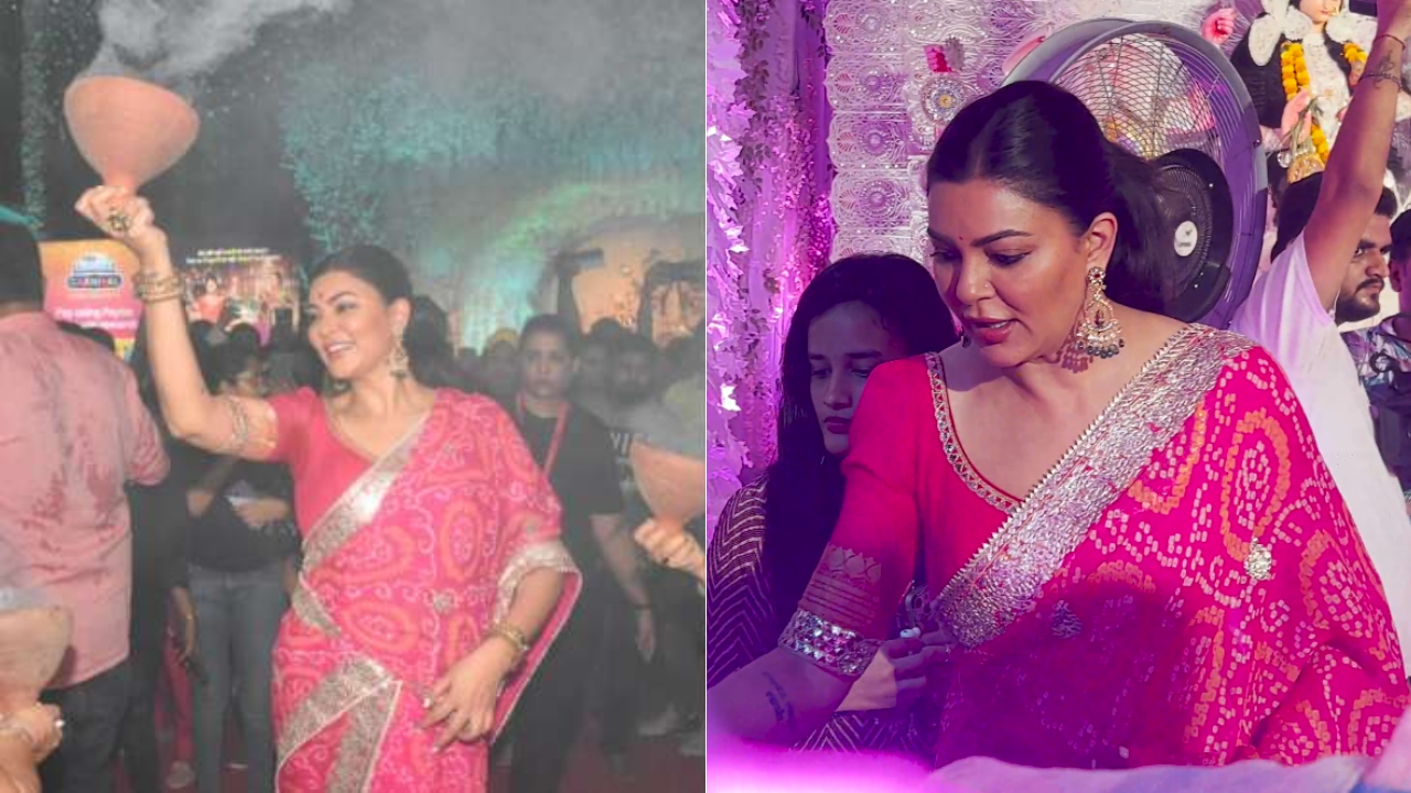 Sushmita Sen Visits Durga Puja Pandal