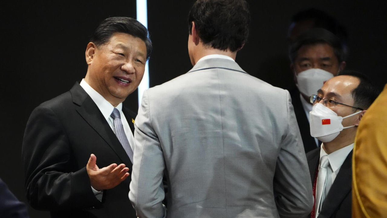 China's Xi Jinping and Canada's Justin Trudeau