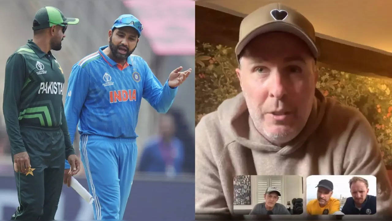 Michael Vaughan roasts Mickey Arthur by saying Rohit Sharma's best move was that he asked DJ not to play Dil Dil Pakistan and that's why Men in Green lost ODI World Cup 2023 match against India