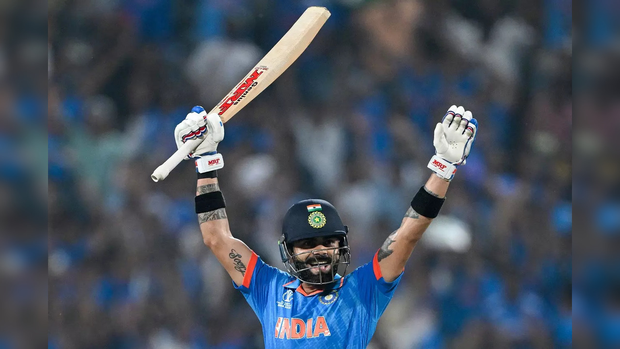 Virat Kohli will look to equal Sachin Tendulkar's world record of 49 ODI centuries on Sunday against New Zealand