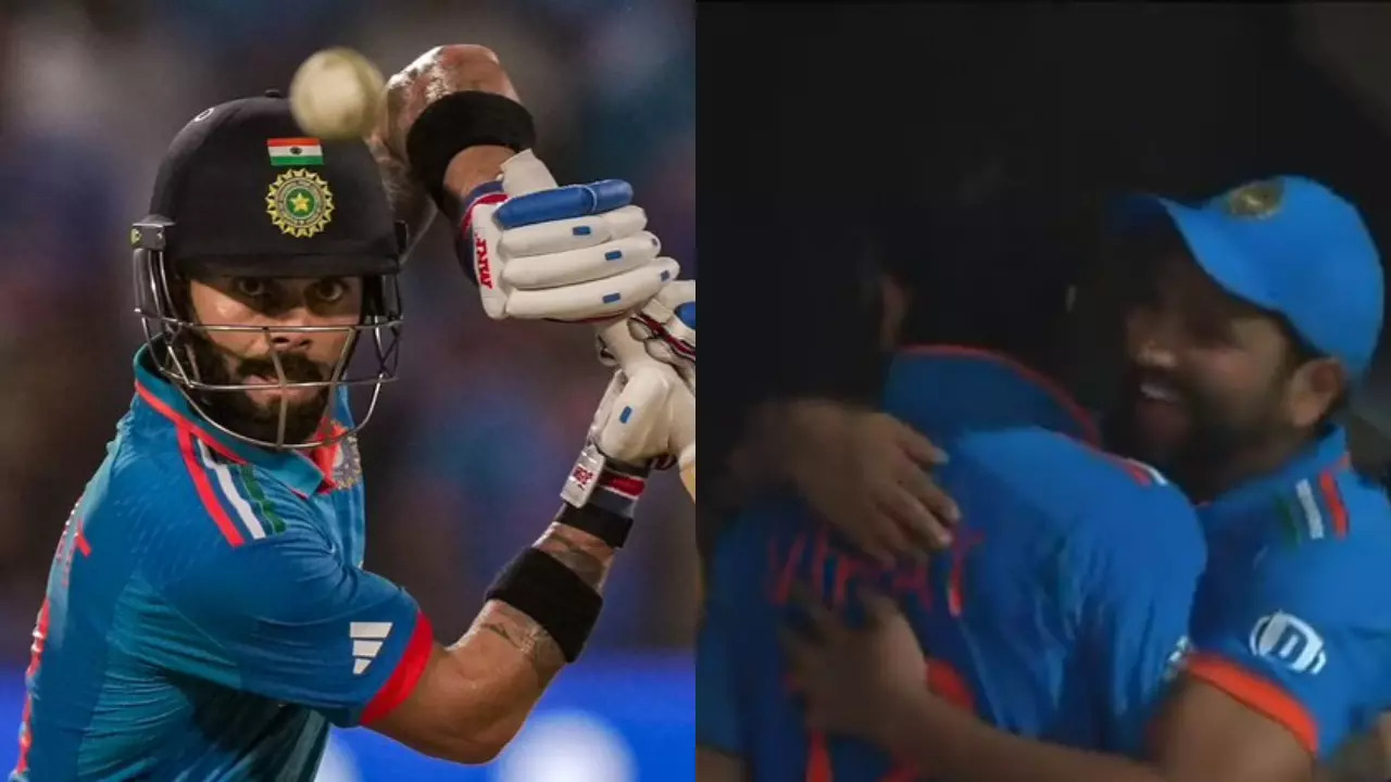 Virat Kohli, Rohit Sharma Hug