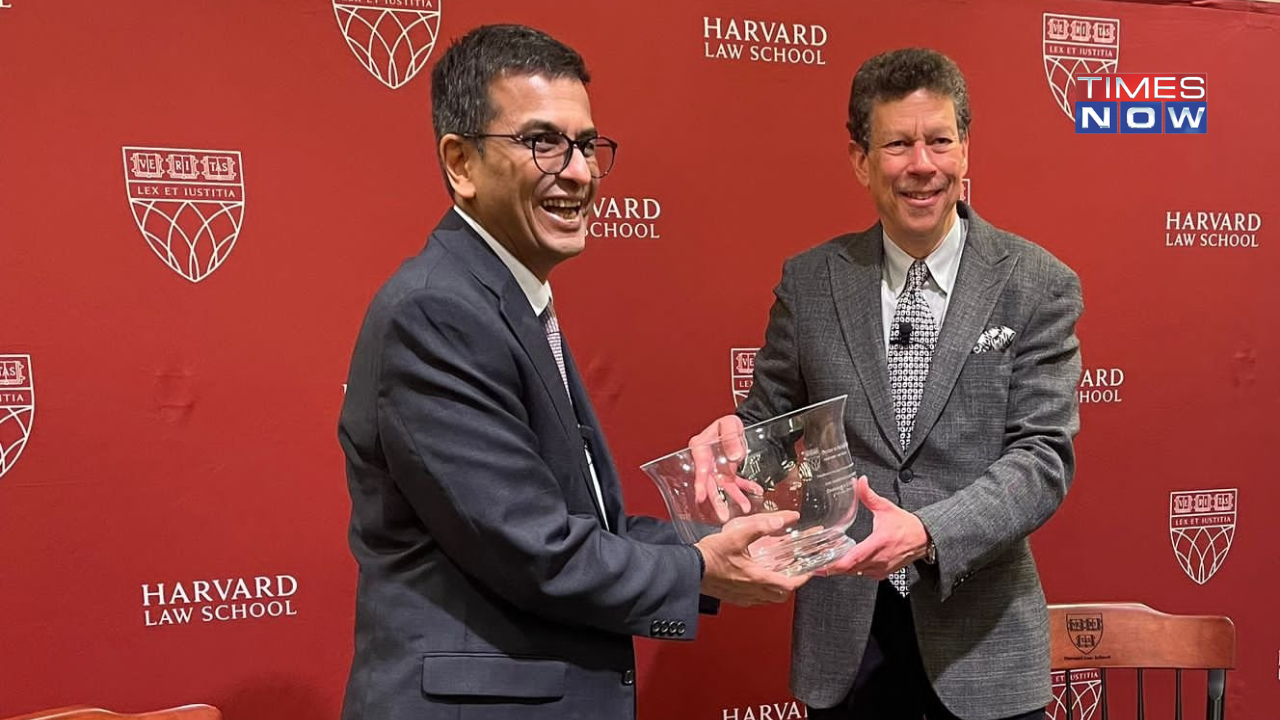 Chief Justice DY Chandrachud Conferred With Harvard Law School Award for 'Global Leadership'