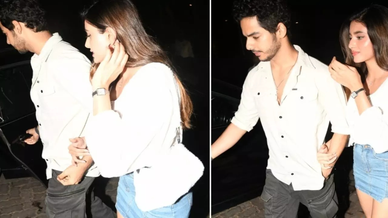 Ishaan Khatter snapped with girlfriend