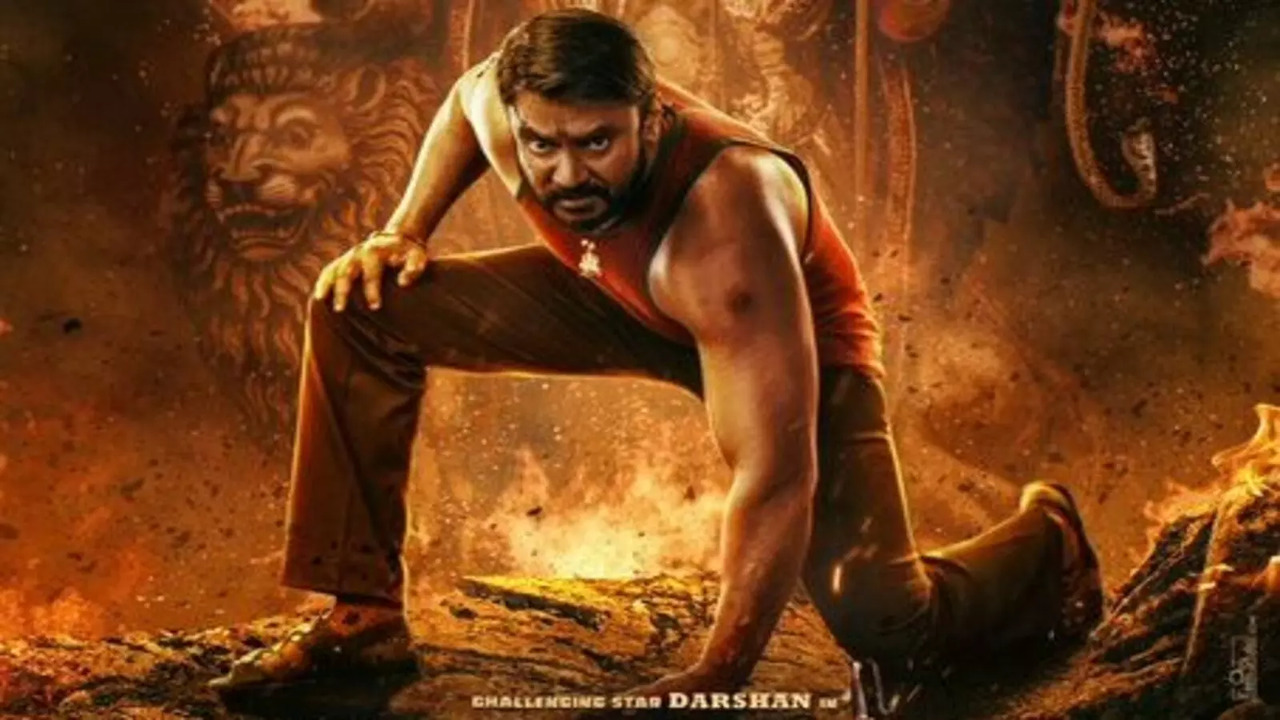 Kaatera First Look Poster Out! Darshan Thoogudeepa's Film Promises Thrilling 1970s Action