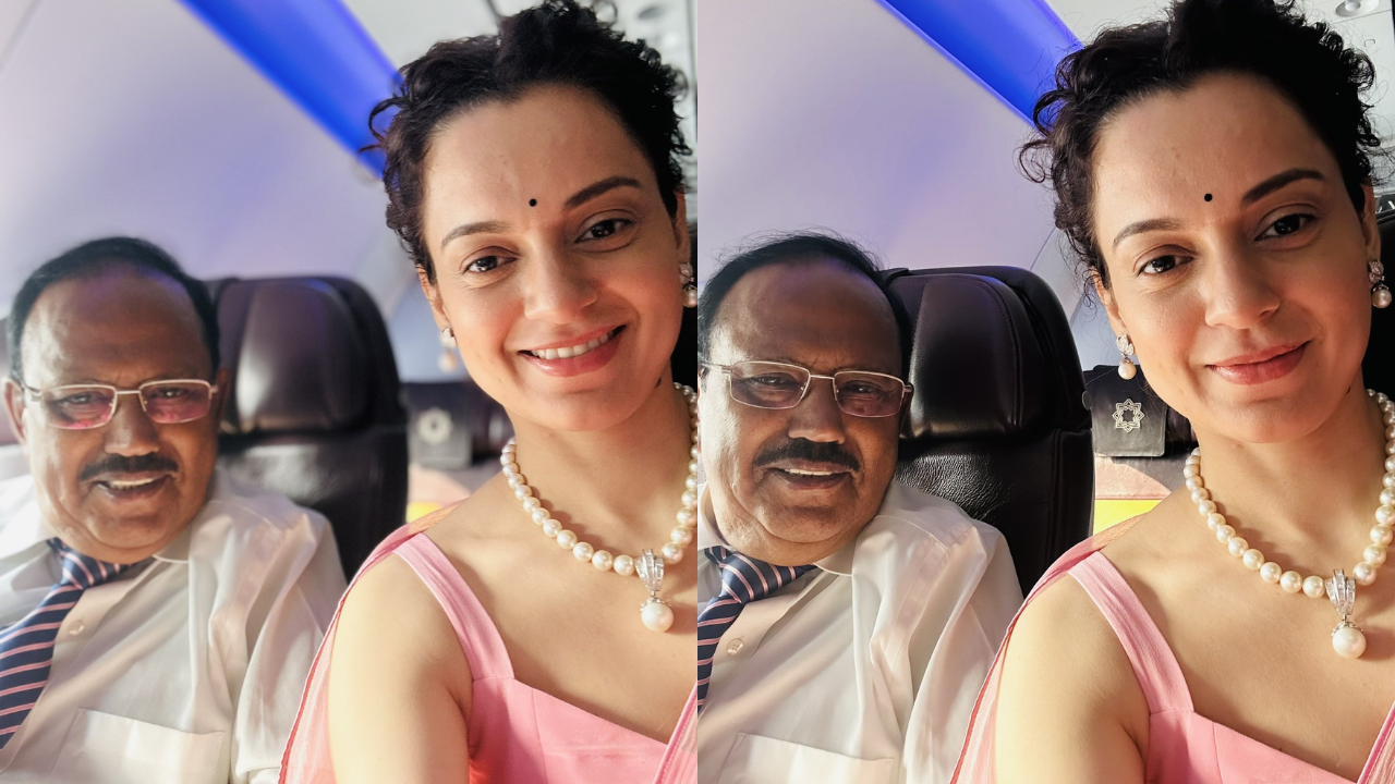 Kangana Ranaut Bumps Into NSA Ajit Doval On Flight Amid Tejas Promotions