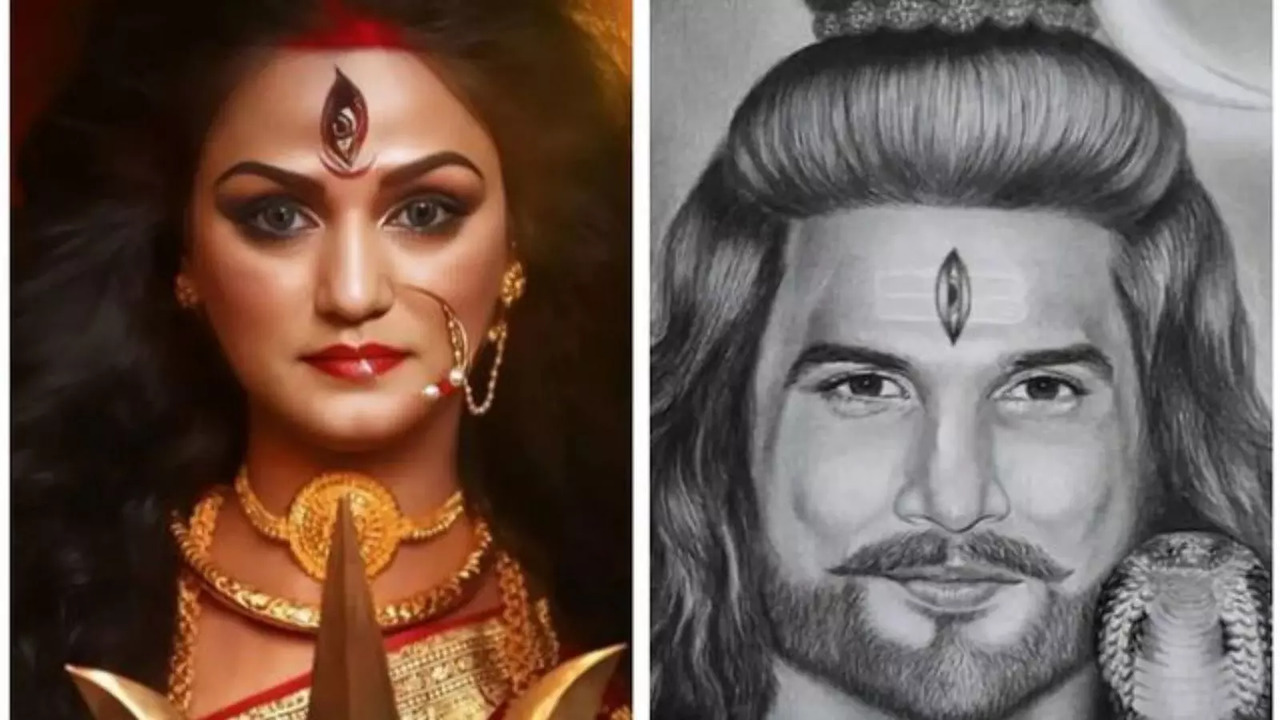 Sushant Singh Rajput As Shiva, Shweta Singh Kirti As Durga In Latter's Dussehra Post