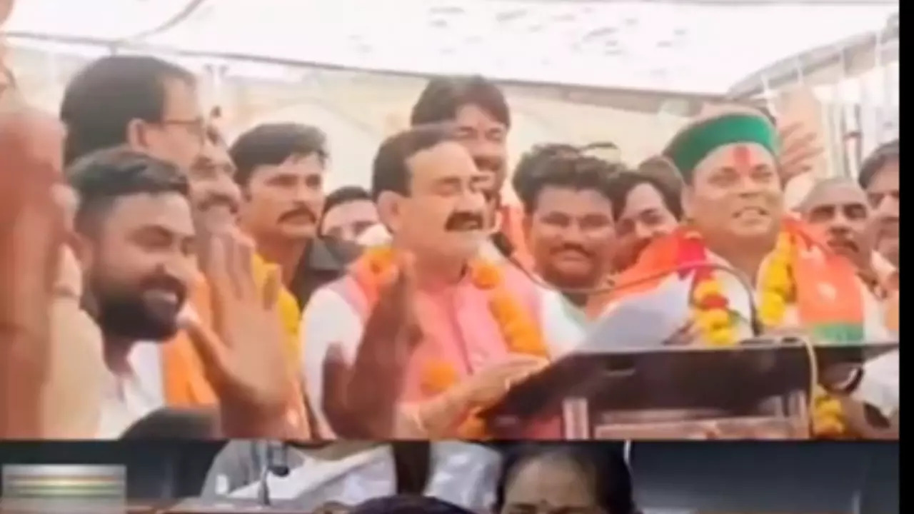 Madhya Pradesh home minister Narottam Mishra