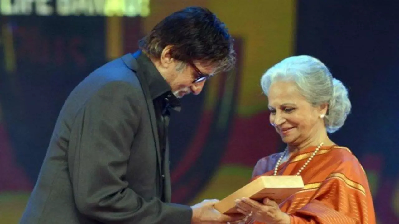 Waheeda Rehman and Amitabh Bachchan