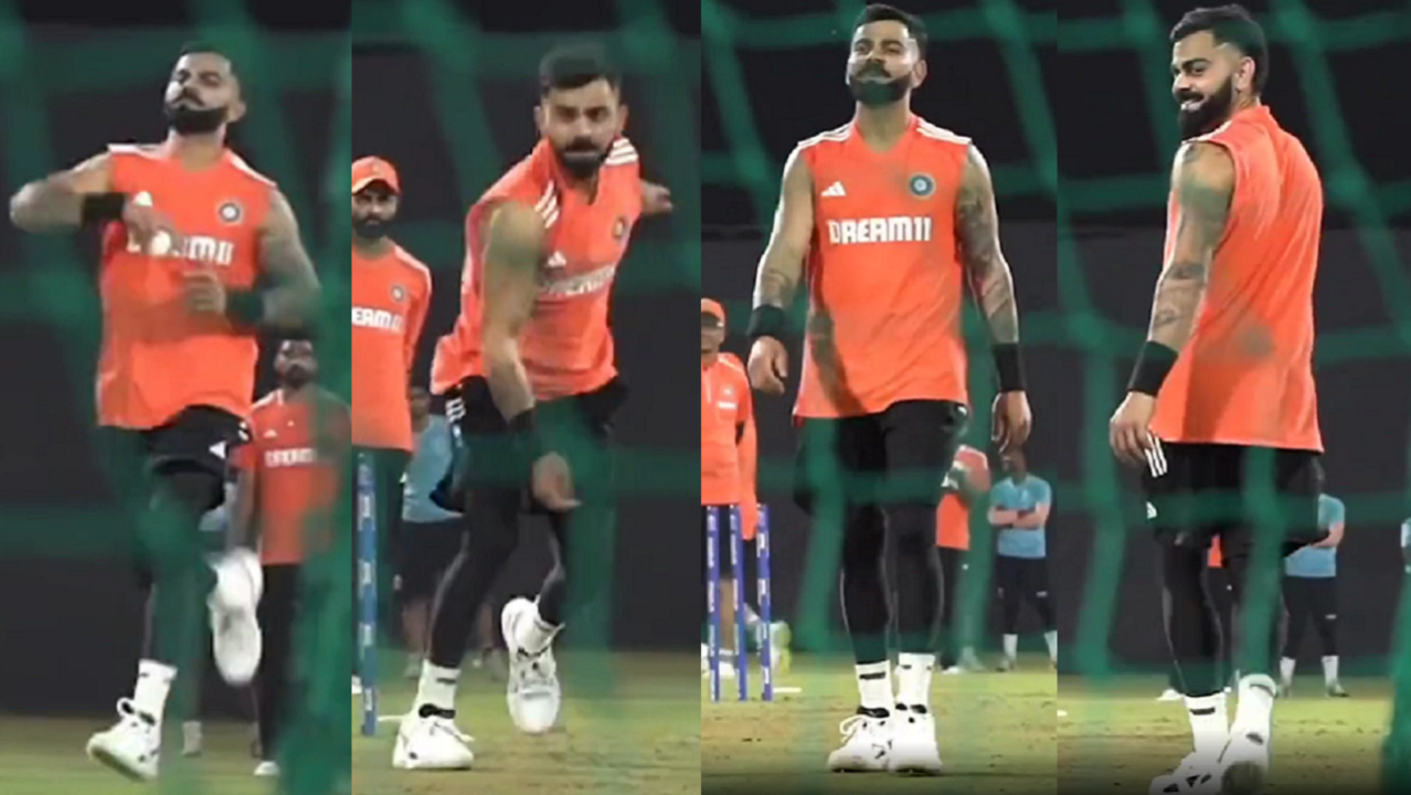 Video of Virat Kohli bowling in India nets against Rohit Sharma goes viral