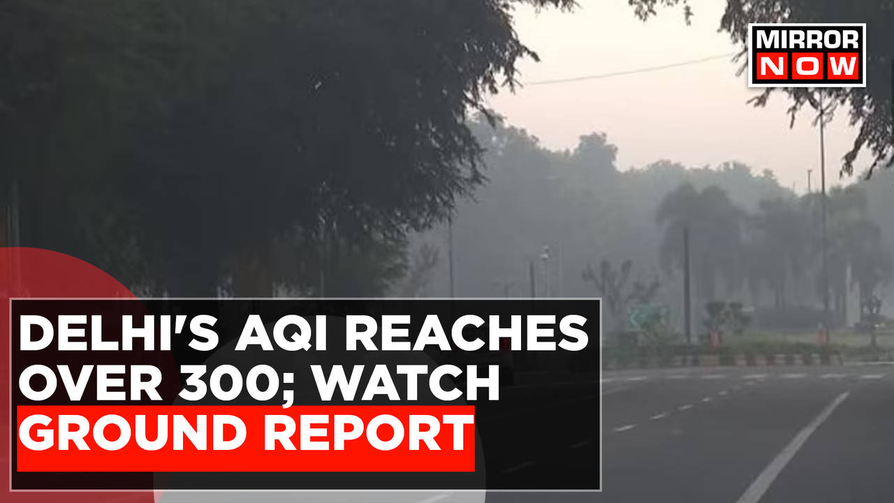 Ground Report: Rising Pollution In Delhi, AQI Hits 300 In Multiple  Locations | English News | Politics News, Times Now