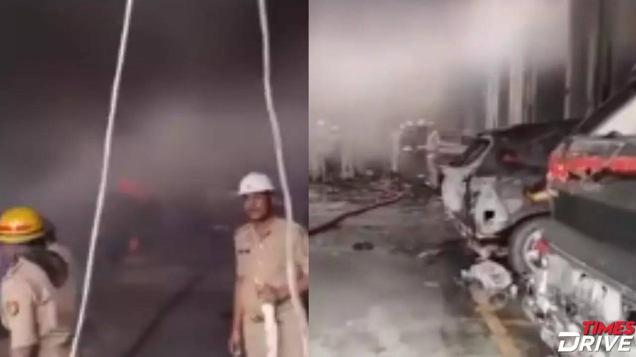 15 Cars Burnt To a Crisp in Kanpur's Kia Dealership: Video