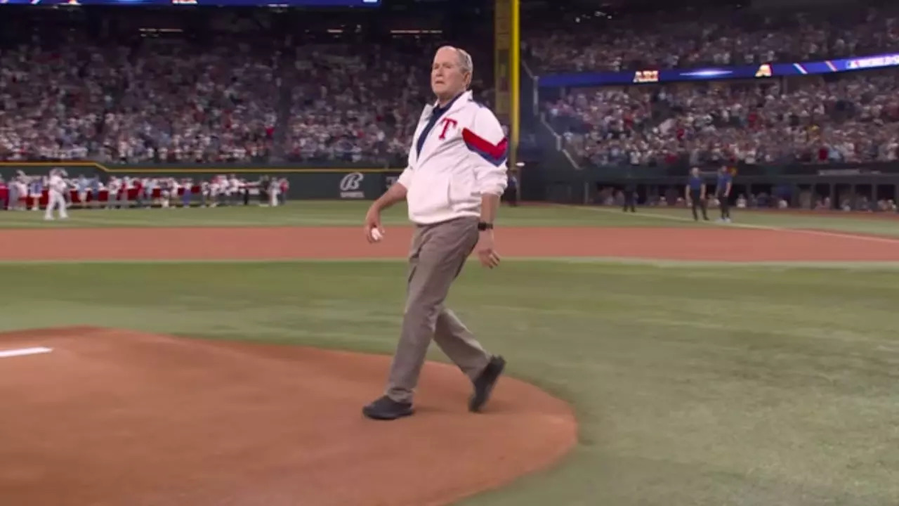 George Bush At World Series