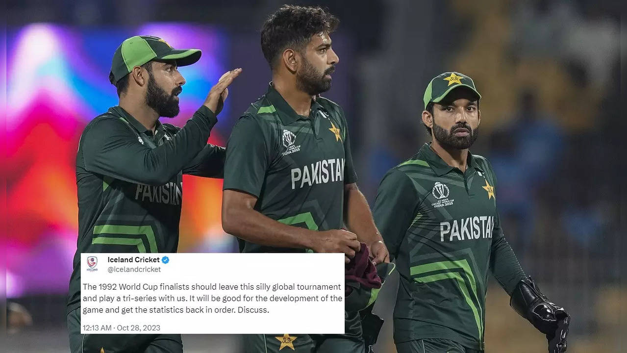 Iceland Cricket trolls Pakistan after Men in Green suffer 4th straight defeat in ODI World Cup 2023