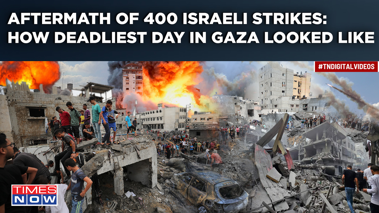 400 Israeli Airstrikes In Gaza | A Look At Aftermath Of Deadliest Day ...