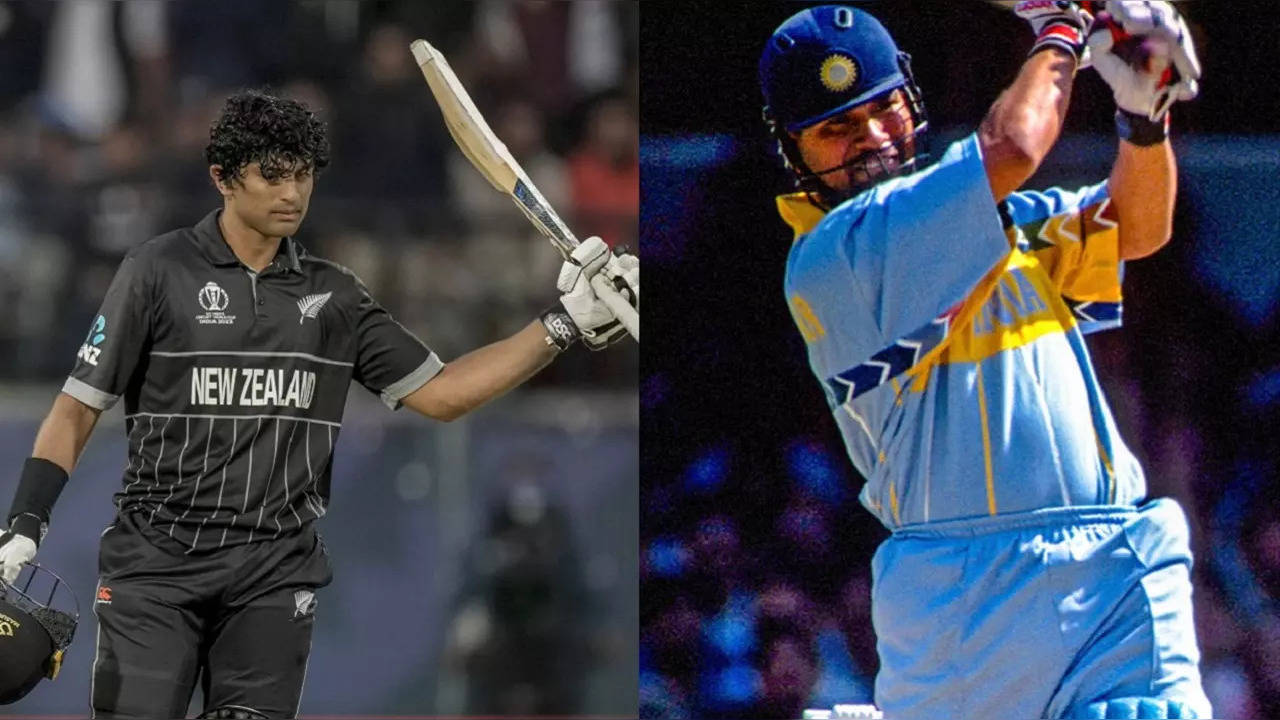 Rachin Ravindra becomes only the second batter after Sachin Tendulkar to score 400 runs in a single edition of ODI World Cup at the age of 23 or less.