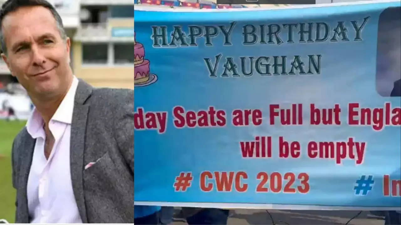 India Fans At Lucknow Take Sly Dig At Michael Vaughan With Poster On His Birthday; Ex-ENG Skipper Replies