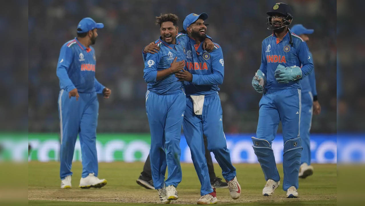 Kuldeep Yadav picked up two wickets in India's 100-run win over England