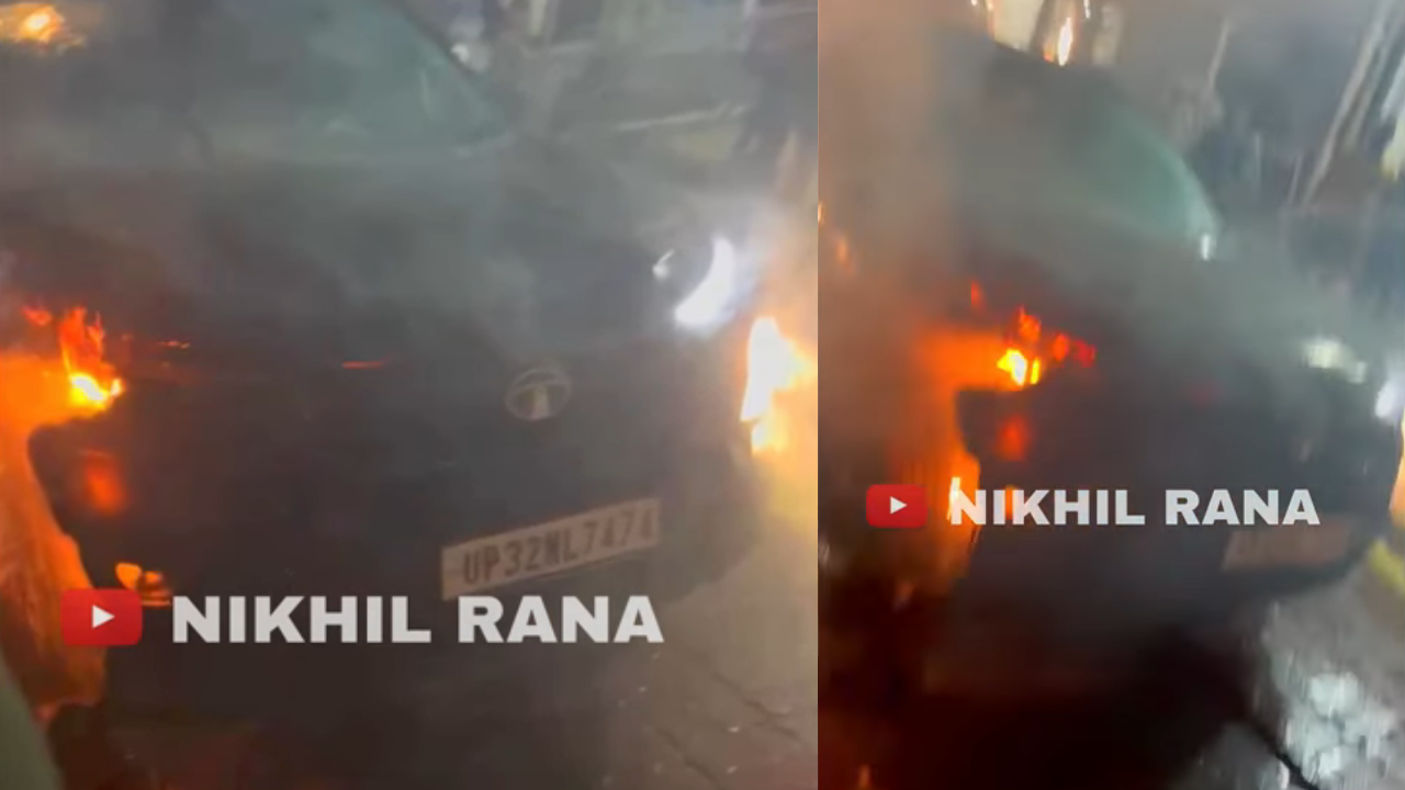 Another Tata Harrier SUV Goes Up In Flames: Watch