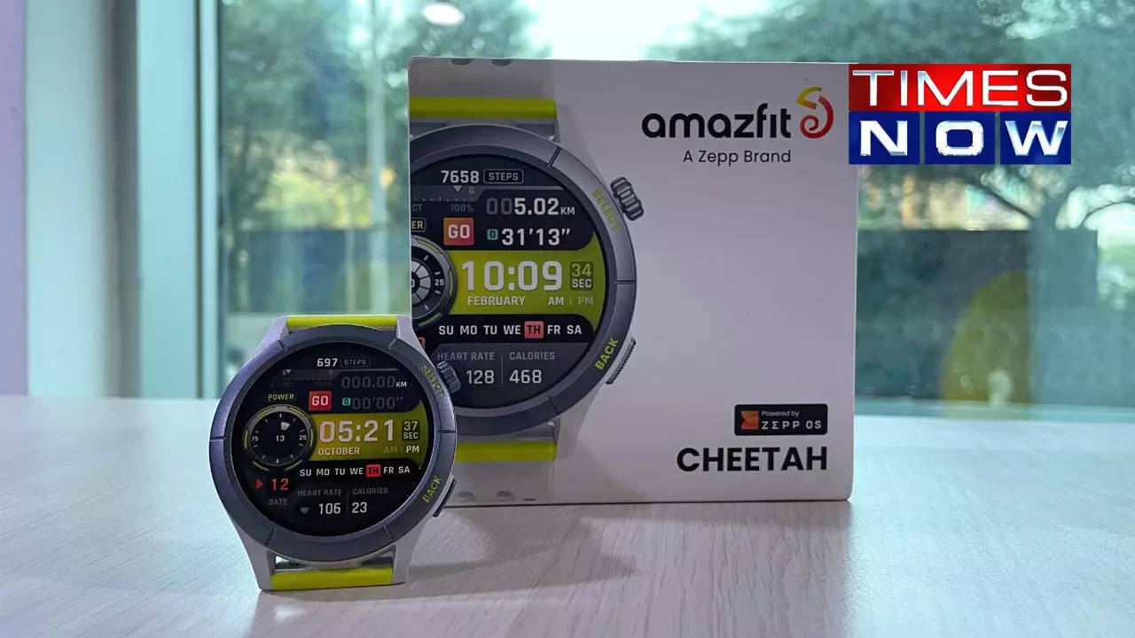 Amazfit Cheetah Square Smartwatch, Music Storage, AI-powered Zepp Coach™, 8 days battery life