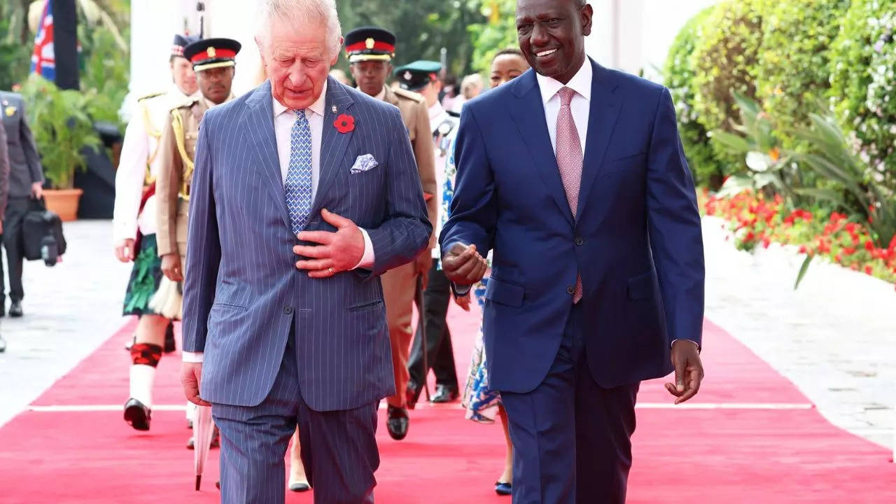 British Monarch King Charles Narrowly Escapes A Fall During Kenyan Cemetery Visit 