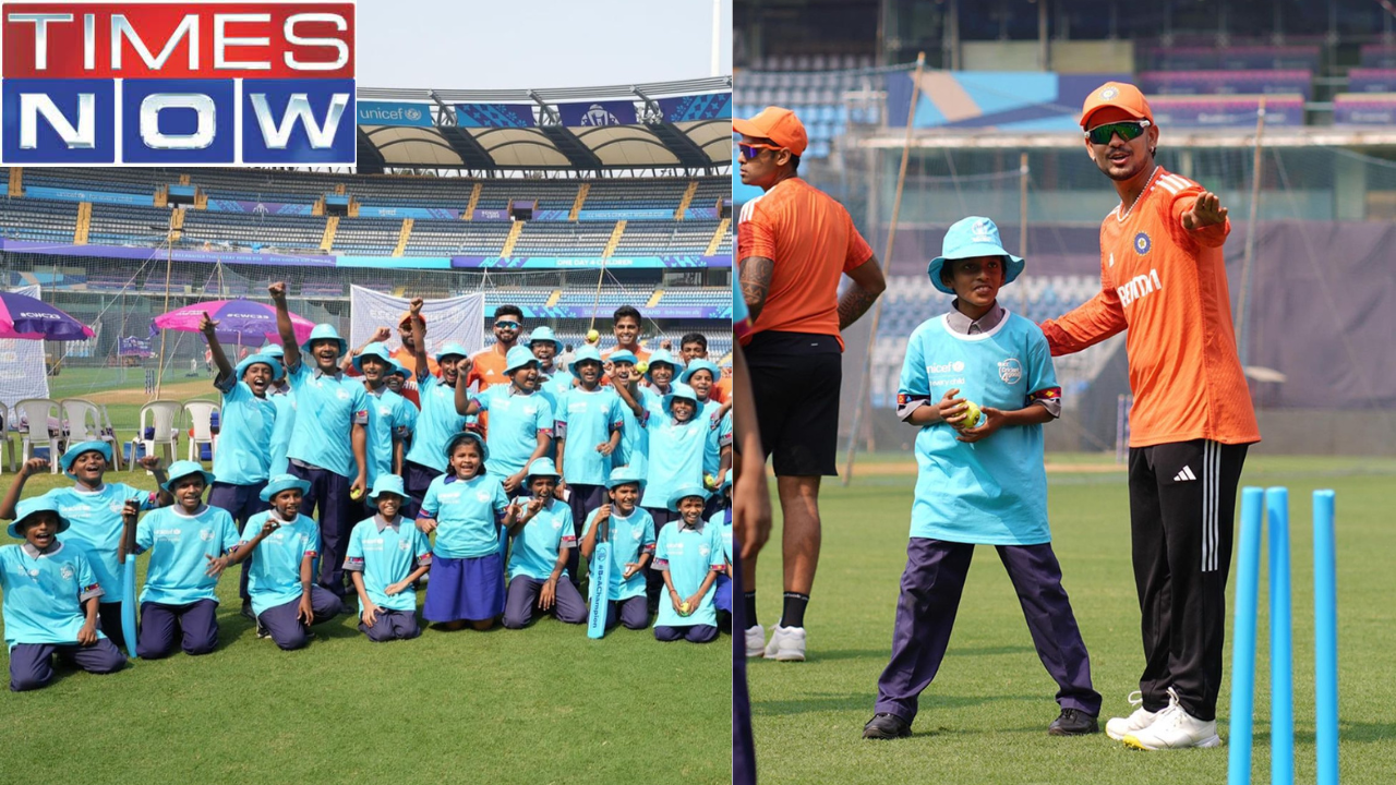 School Children Played Cricket with India, Sri Lanka Teams Under Cricket4Good initiative | Pics