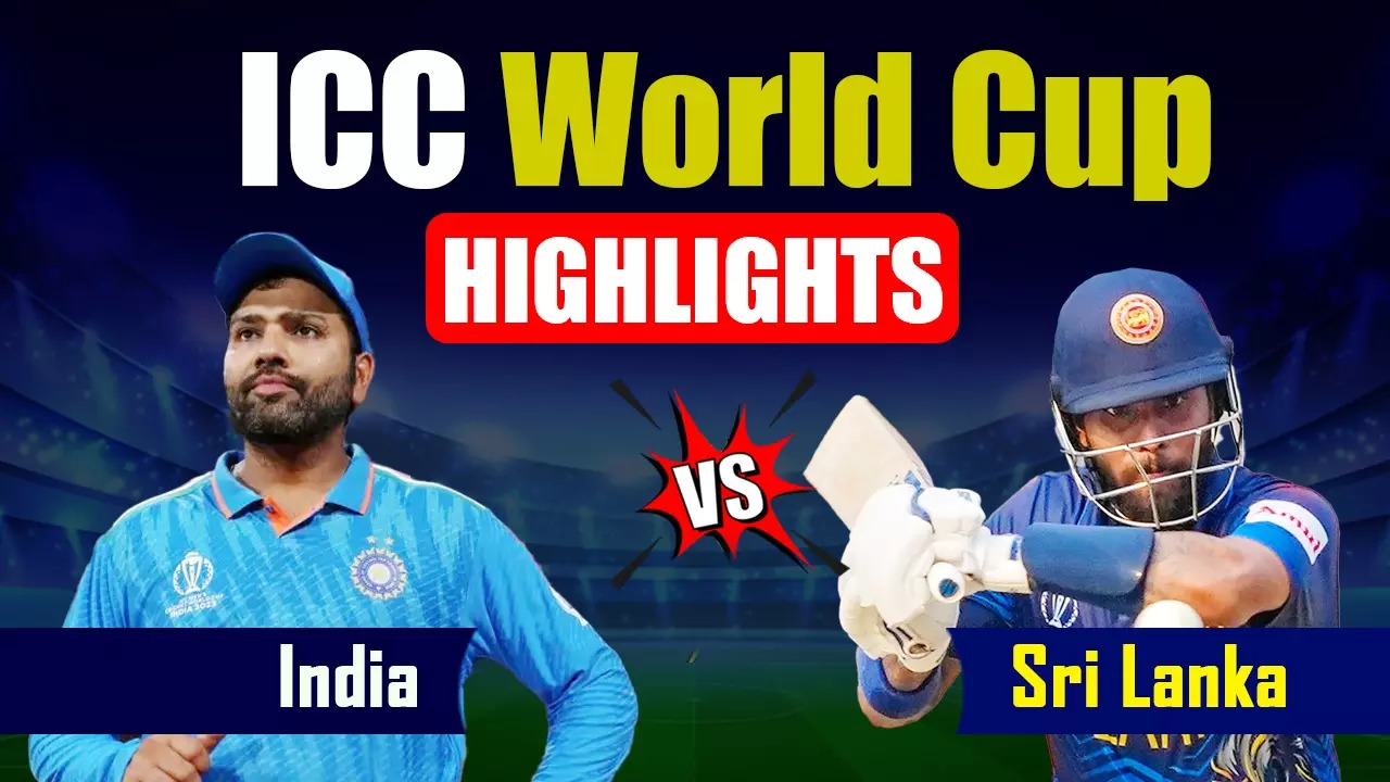 India vs Sri Lanka Highlights World Cup 2023 Shami Siraj Hand SL A Hiding As IND Win By 302 Runs Secure Semi-final Spot