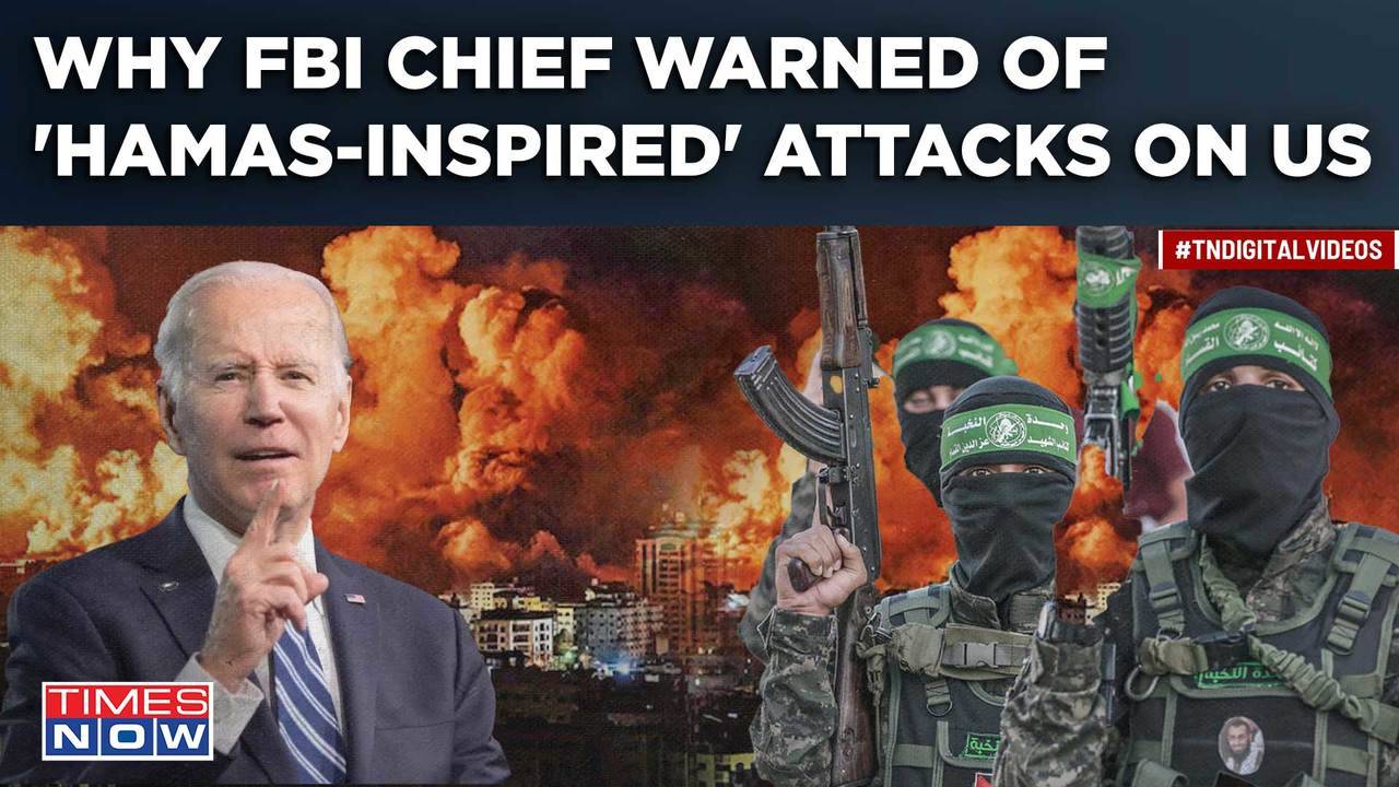 The FBI director warns about threats to Americans from those inspired by  the Hamas attack on Israel