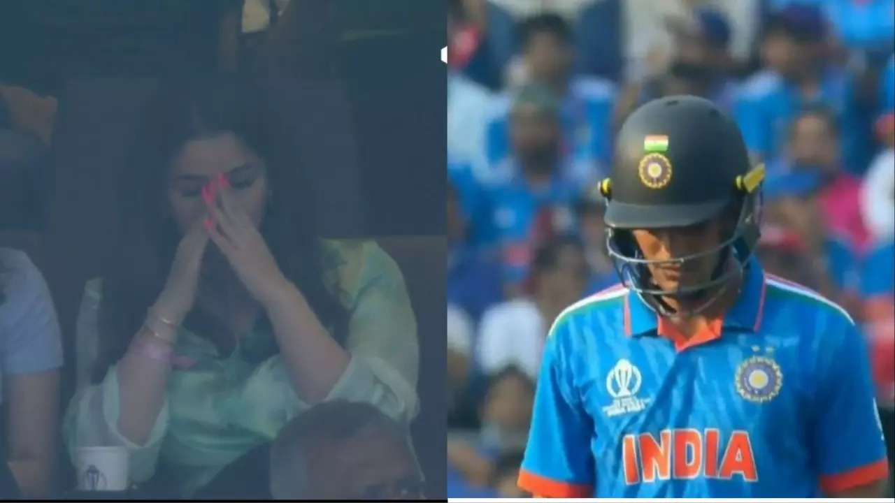 WATCH: Sara Tendulkar Disappointed After Shubman Gill Misses Debut World Cup Ton; Her Reaction Goes VIRAL