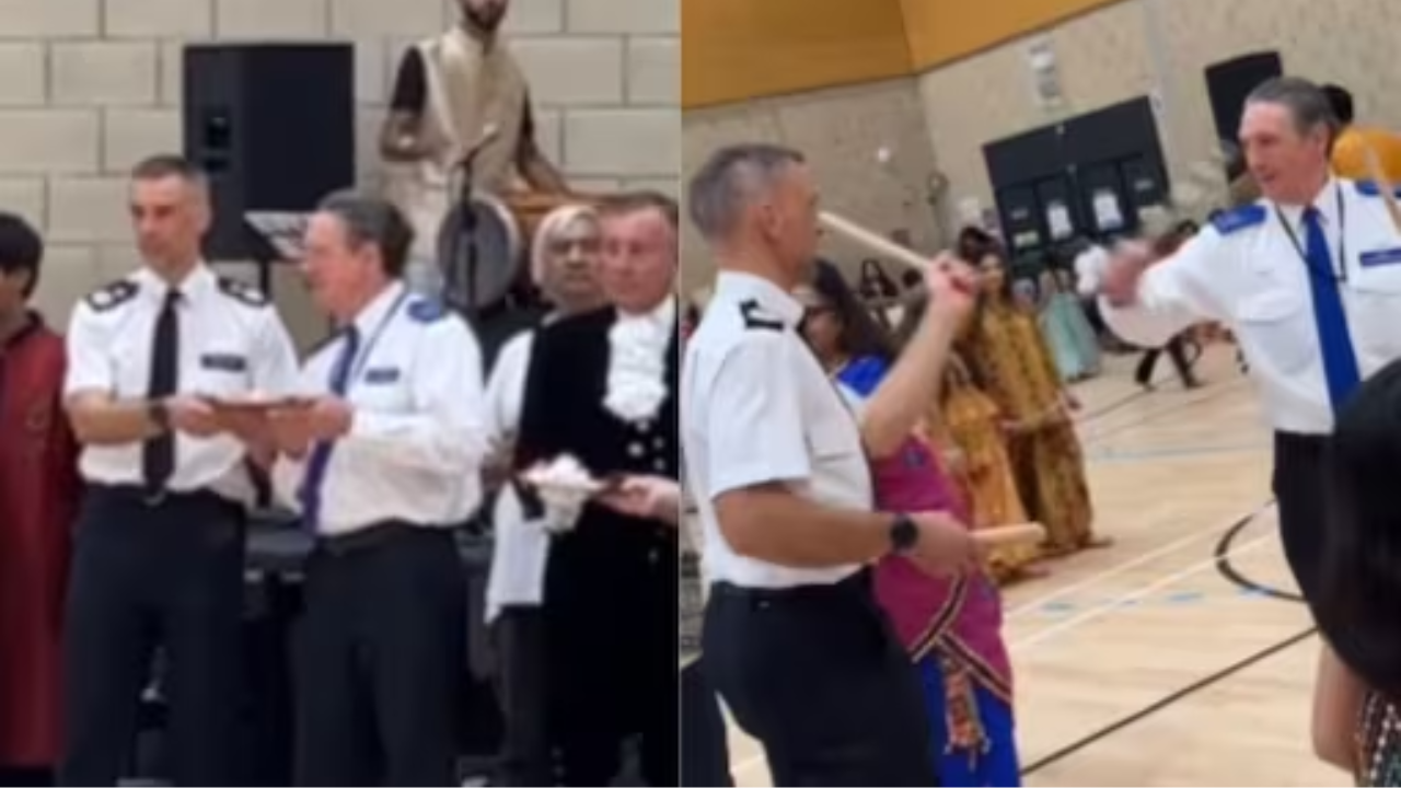 UK Cops Called For Noise Complaint Join Garba Celebration