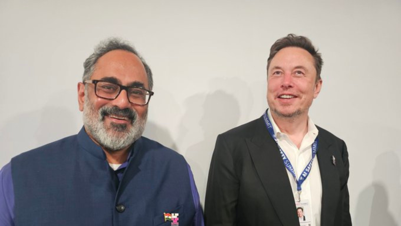 Elon Musk and Rajeev Chandrasekhar