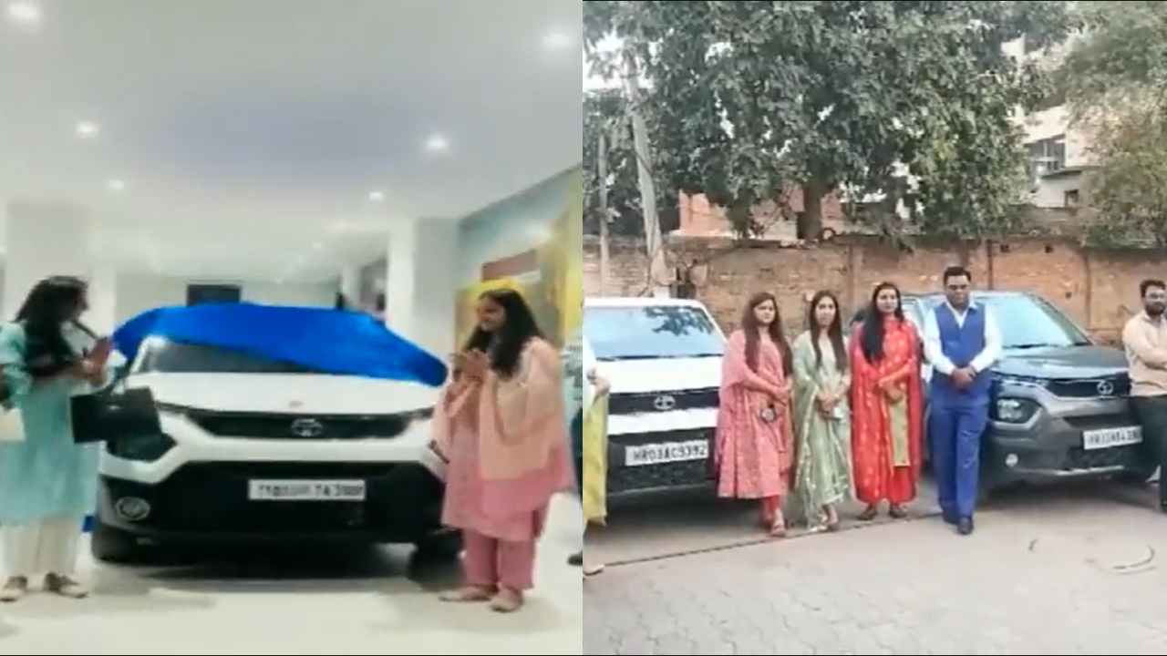 tata punch car gifted to employees