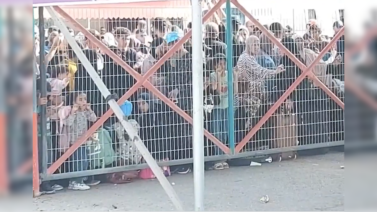 Rafah Crossing between Gaza Strip and Egypt