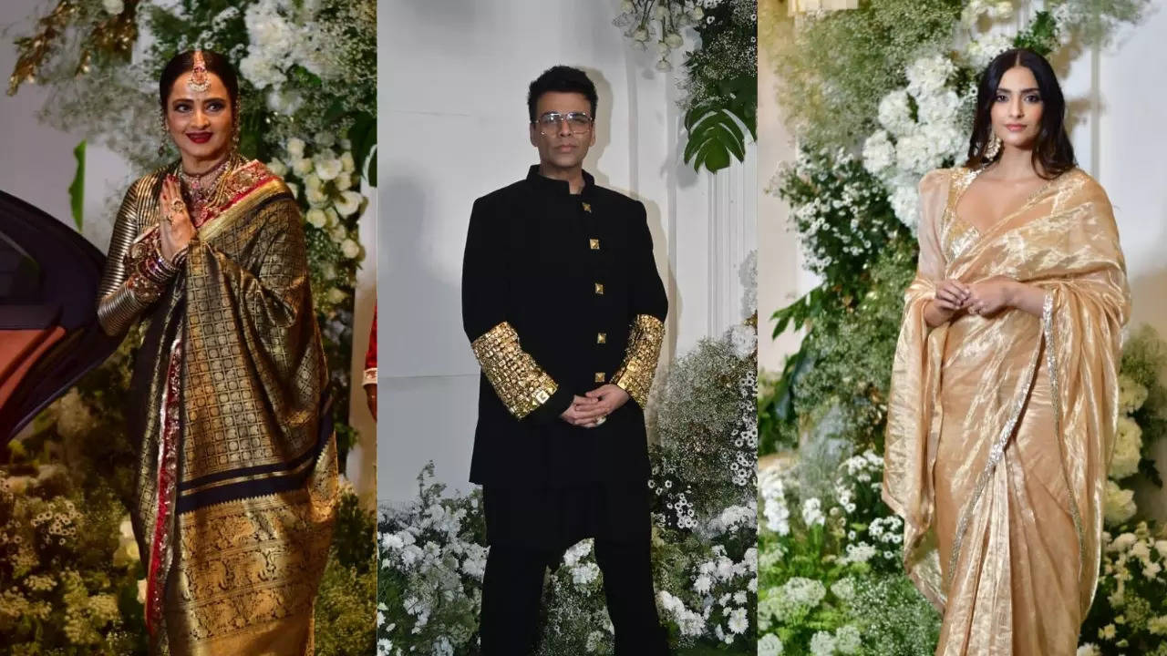 Sonam Kapoor, Rekha, Karan Johar And More Keep It Royal At Manish Malhotra's Starry Diwali Bash