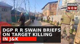 Jammu Kashmir DGP R R Swain Briefs On Target Killings Probe After Laborer And Police Official Killed