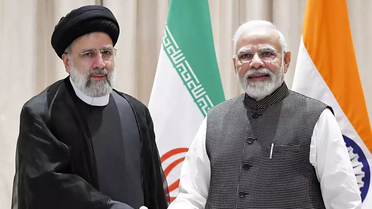 narendra modi with iran president Ebrahim Raisi